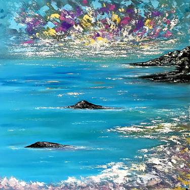 Print of Abstract Expressionism Seascape Paintings by Tanya Hansen