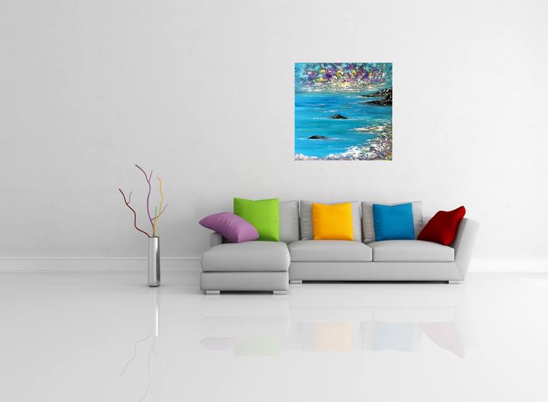 Original Abstract Expressionism Seascape Painting by Tanya Hansen