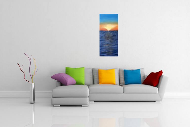 Original Abstract Seascape Painting by Tanya Hansen
