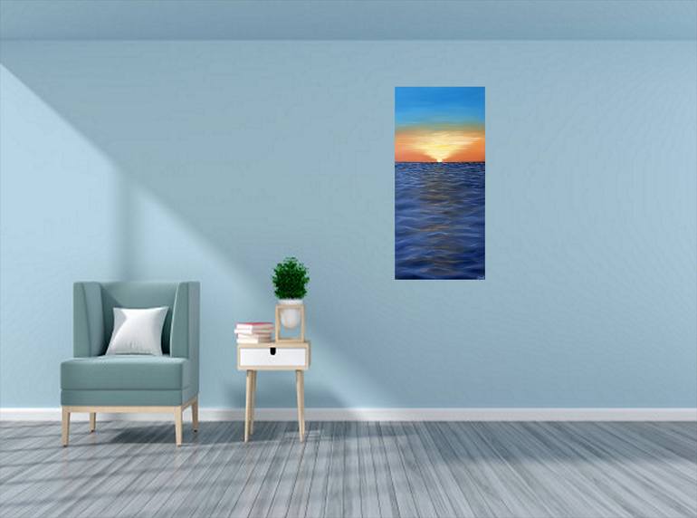 Original Abstract Seascape Painting by Tanya Hansen