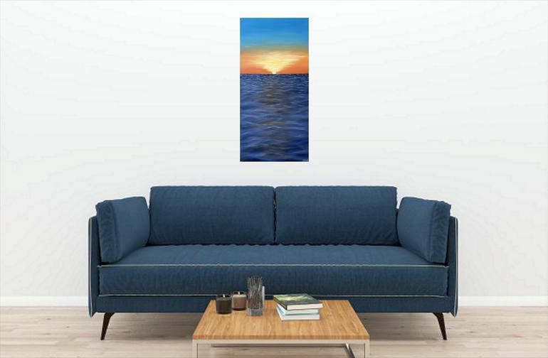 Original Abstract Seascape Painting by Tanya Hansen