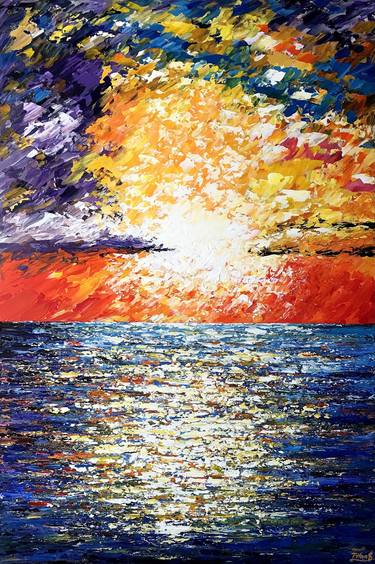 Original Abstract Seascape Paintings by Tanya Hansen