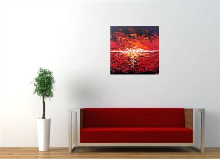 Original Abstract Seascape Painting by Tanya Hansen