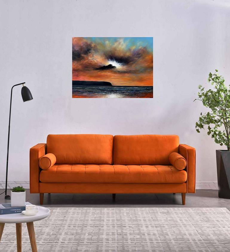 Original Abstract Seascape Painting by Tanya Hansen