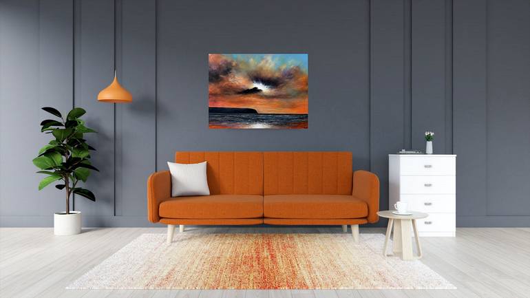 Original Abstract Seascape Painting by Tanya Hansen