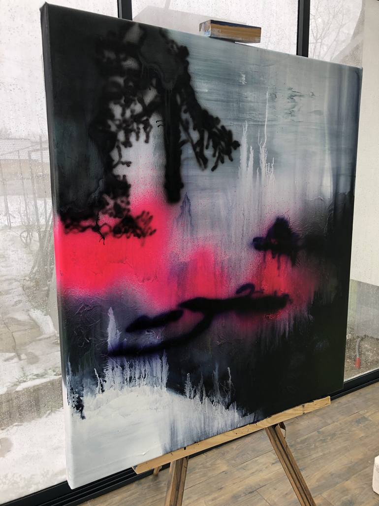 Original Abstract Painting by Gábor Szűcs