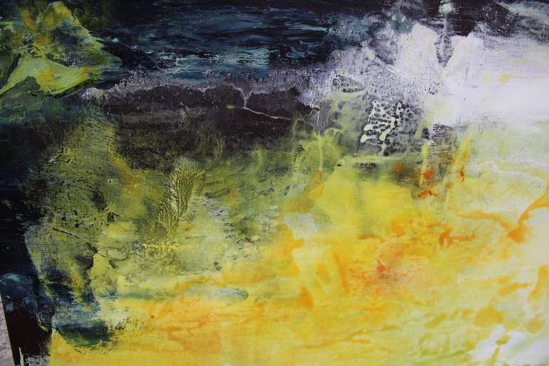 Original Abstract Expressionism Abstract Painting by Gábor SzűCs