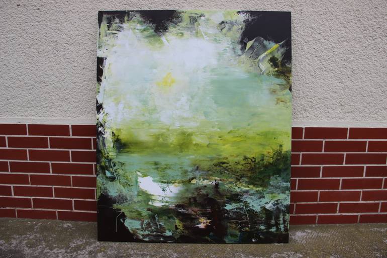 Original Abstract Expressionism Abstract Painting by Gábor SzűCs