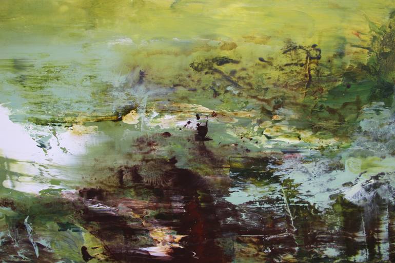 Original Abstract Expressionism Abstract Painting by Gábor SzűCs