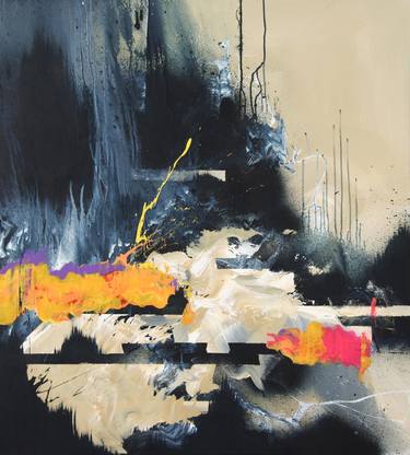 Original Abstract Expressionism Abstract Paintings by Gábor Szűcs