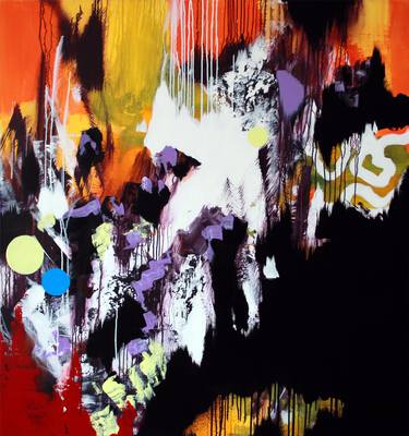 Original Abstract Expressionism Abstract Paintings by Gábor Szűcs