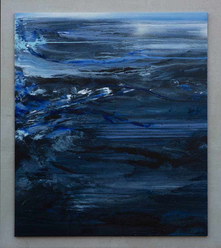 Original Abstract Expressionism Abstract Painting by Gábor SzűCs