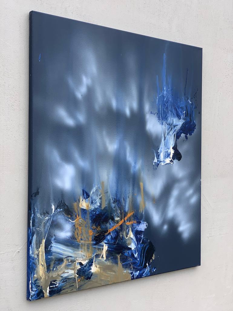 Original Abstract Expressionism Abstract Painting by Gábor SzűCs