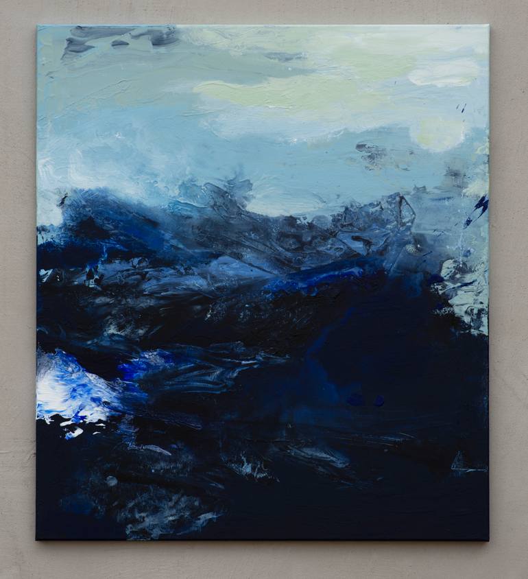 Original Abstract Expressionism Abstract Painting by Gábor SzűCs