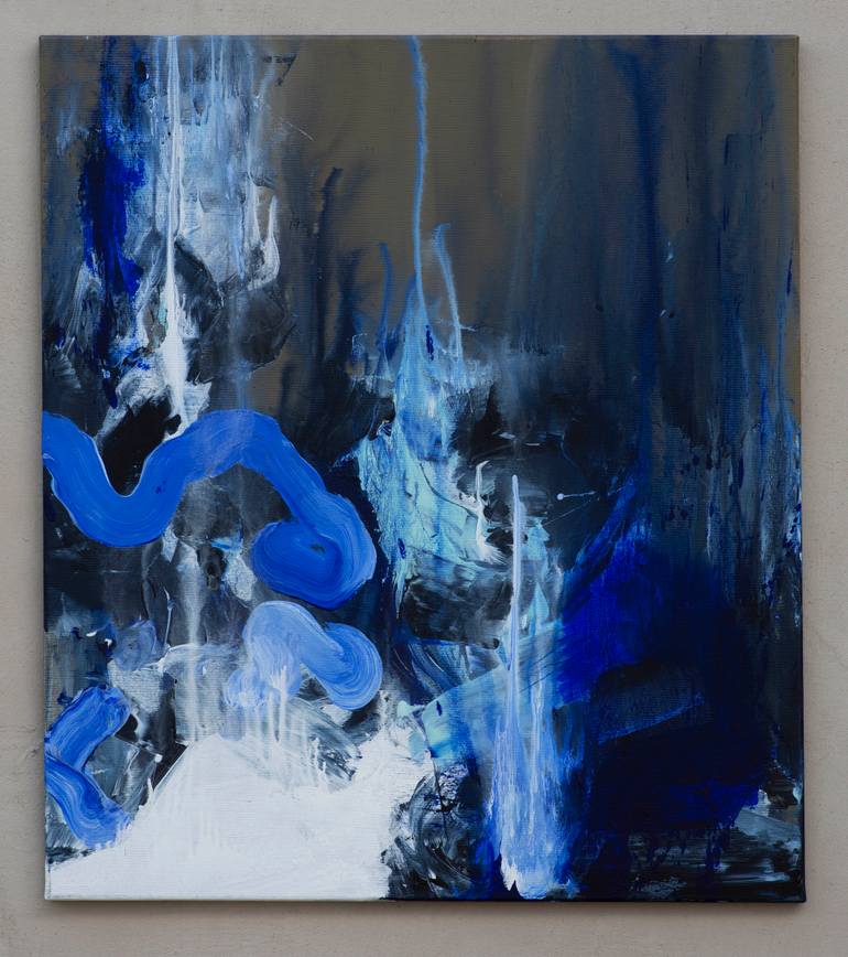 Original Abstract Expressionism Abstract Painting by Gábor SzűCs