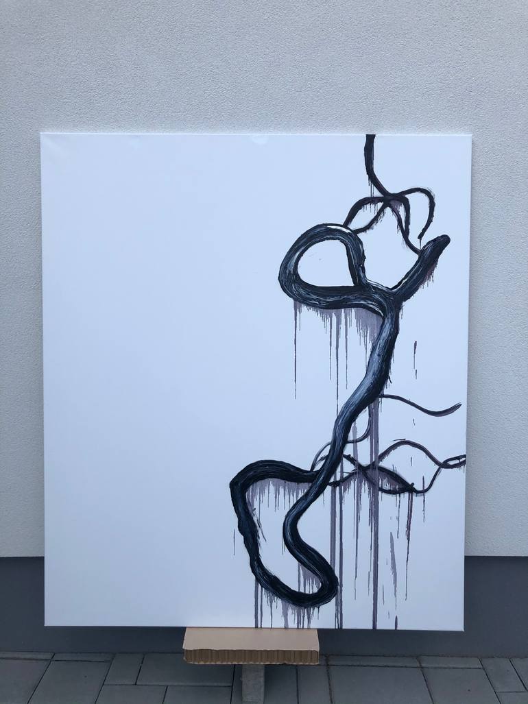 Original Abstract Expressionism Abstract Painting by Gábor SzűCs