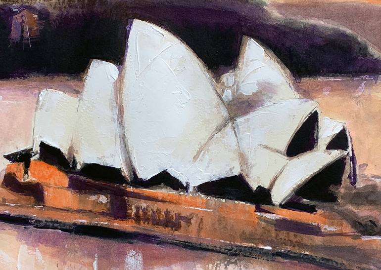 Original Art Deco Nature Painting by Soo Beng Lim