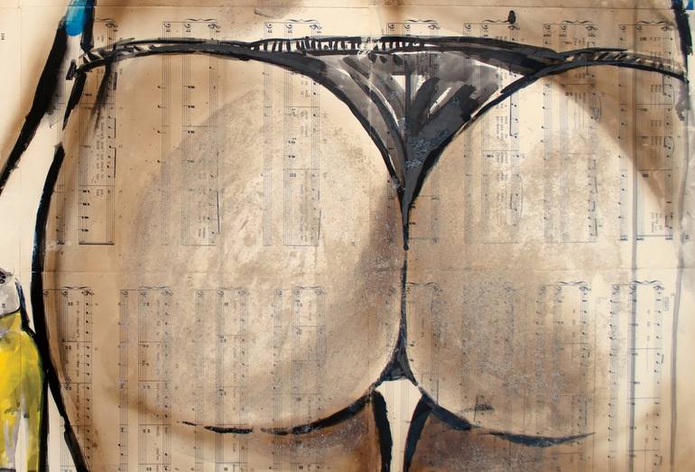 Original Art Deco Nature Drawing by Soo Beng Lim