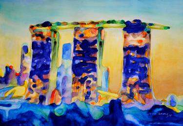 Print of Abstract Architecture Paintings by Soo Beng Lim