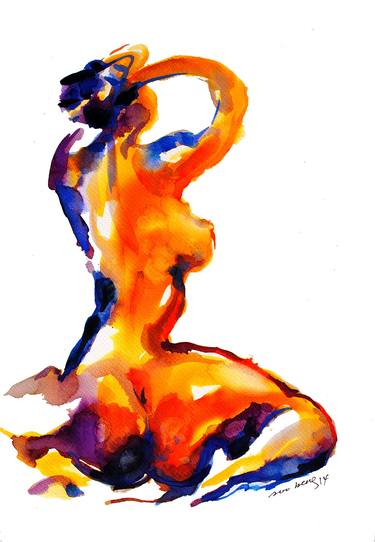 Print of Illustration Nude Paintings by Soo Beng Lim