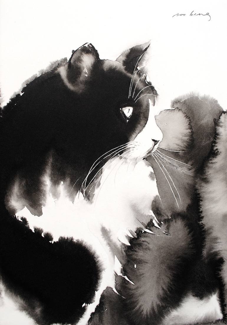 Fluffy Drawing by Soo Beng Lim | Saatchi Art