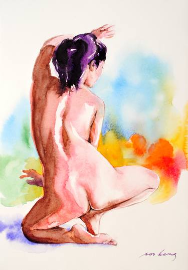 Original Illustration Nude Paintings by Soo Beng Lim