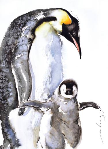 Penguin Drawing By Soo Beng Lim Saatchi Art