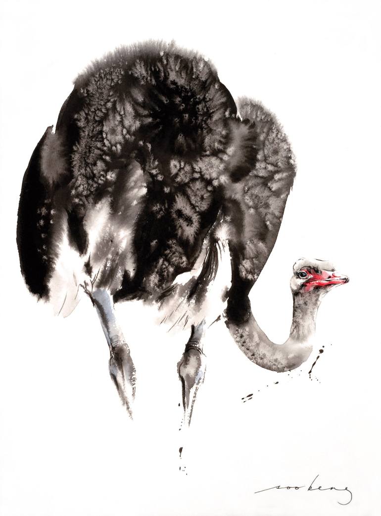ostrich art