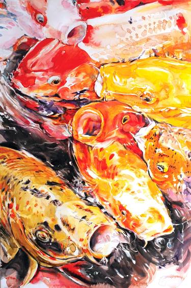 Print of Illustration Fish Drawings by Soo Beng Lim