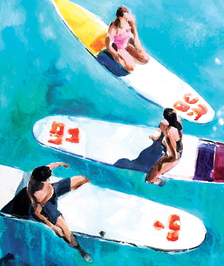 Original Illustration Sports Painting by Soo Beng Lim