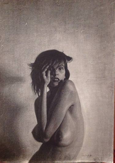 Original Figurative Nude Drawings by Emanuel-Alexandru Gliga