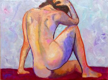 SEATED NUDE-BACK VIEW thumb