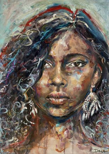 Original Expressionism Portrait Paintings by Susanne Di Martino