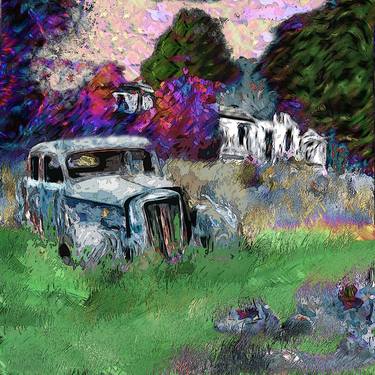 Original Impressionism Car Digital by Jorge Sacaan