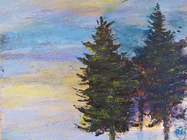 Original Abstract Expressionism Landscape Paintings by Leslie Fehler