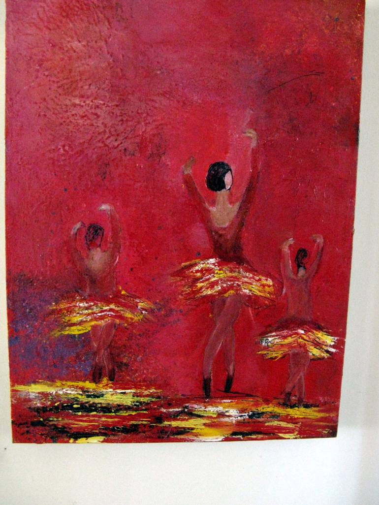 Original Abstract Expressionism Abstract Painting by Leslie Fehler