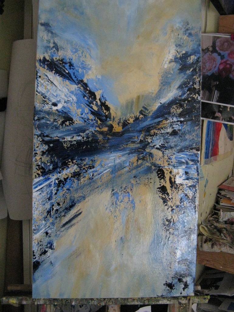 Original Abstract Painting by Leslie Fehler