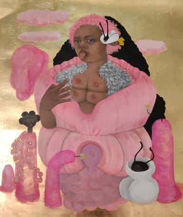 Original Surrealism Erotic Paintings by amada suero