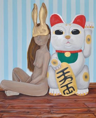 Original Cats Paintings by amada suero