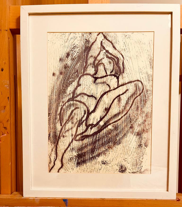 Original Expressionism Nude Painting by Cristina Lopez De Las Heras