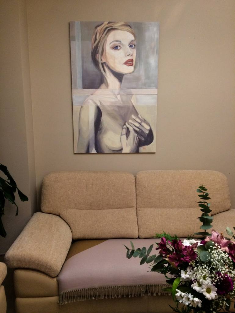 Original Conceptual People Painting by Cristina Lopez De Las Heras