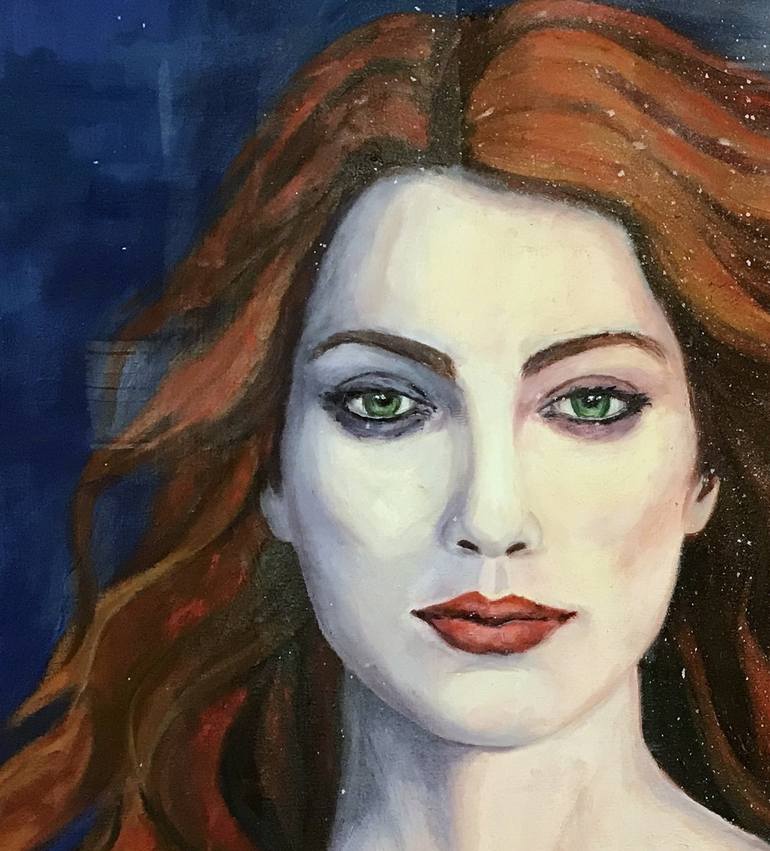 Original Figurative Portrait Painting by Cristina Lopez de las Heras