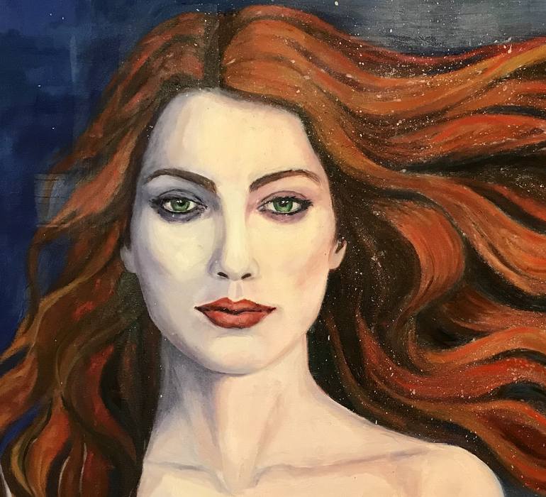 Original Portrait Painting by Cristina Lopez de las Heras