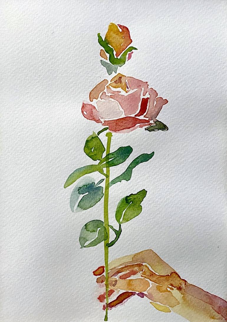 Original Figurative Floral Painting by Cristina Lopez de las Heras