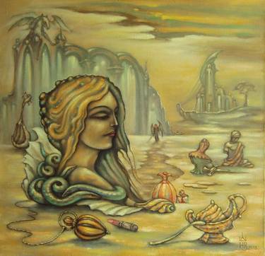 Print of Surrealism Classical mythology Paintings by Dim Safonsky