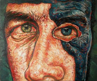 Original Expressionism Portrait Paintings by Eugen Iovan