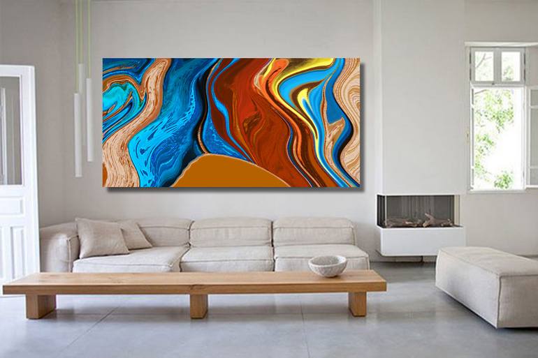 Original Abstract Mixed Media by Christine Zion