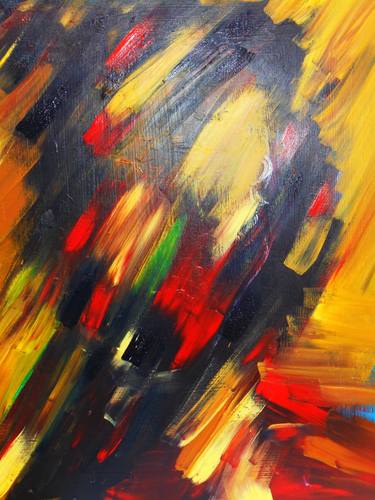 Original Abstract Expressionism Portrait Paintings by Dian Petrov