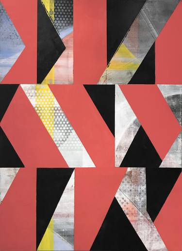 Original Abstract Expressionism Geometric Paintings by Phillip Livingston