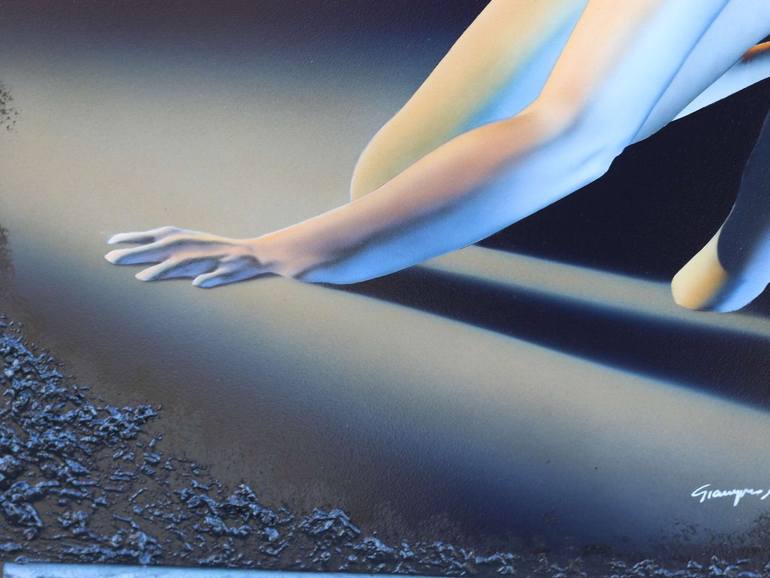 Original Conceptual Women Painting by Giampiero Abate